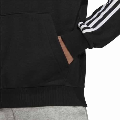 Muška Majica s Kapuljačom Adidas Essentials 3 Stripes Crna Cijena