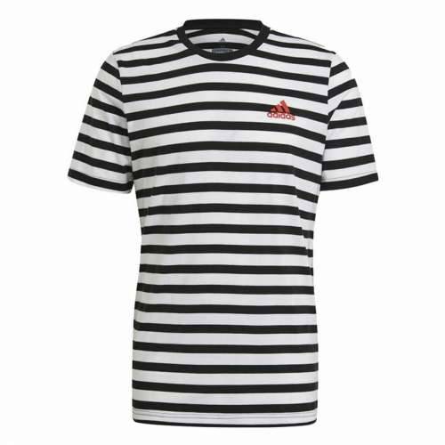 Muška Majica Kratkih Rukava  Essentials Stripey  Adidas Embroidered Logo Crna Cijena