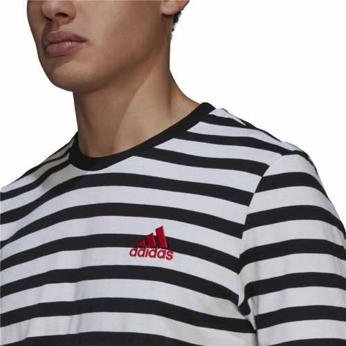Muška Majica Kratkih Rukava  Essentials Stripey  Adidas Embroidered Logo Crna Cijena