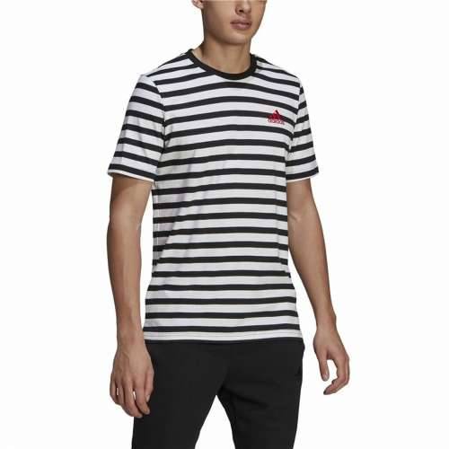 Muška Majica Kratkih Rukava  Essentials Stripey  Adidas Embroidered Logo Crna Cijena