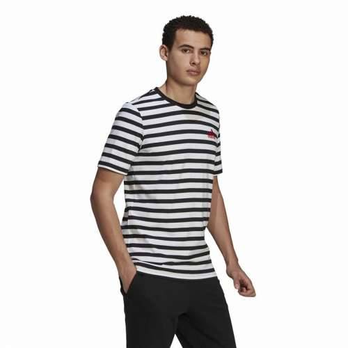 Muška Majica Kratkih Rukava  Essentials Stripey  Adidas Embroidered Logo Crna Cijena