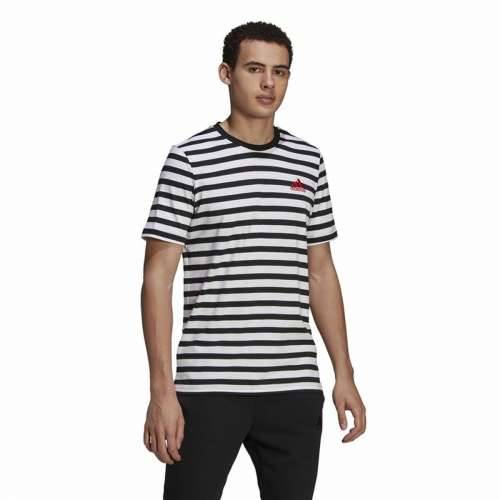 Muška Majica Kratkih Rukava  Essentials Stripey  Adidas Embroidered Logo Crna Cijena