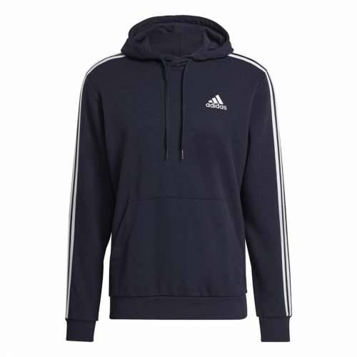Muška Majica s Kapuljačom Adidas Essentials 3 Stripes Mornarsko plava Cijena