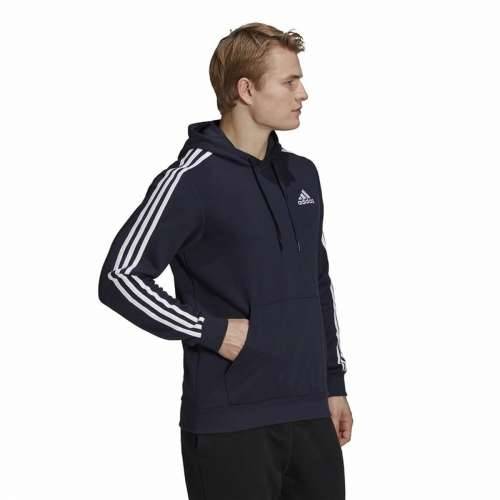 Muška Majica s Kapuljačom Adidas Essentials 3 Stripes Mornarsko plava Cijena