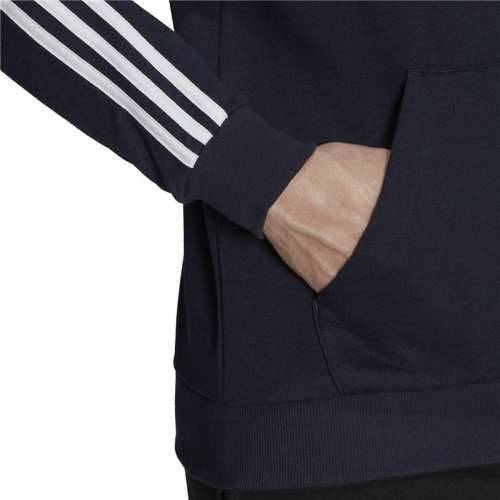 Muška Majica s Kapuljačom Adidas Essentials 3 Stripes Mornarsko plava Cijena