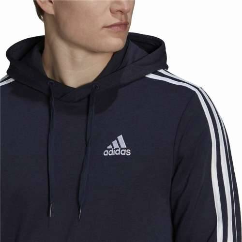 Muška Majica s Kapuljačom Adidas Essentials 3 Stripes Mornarsko plava Cijena