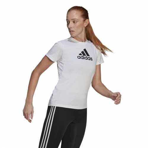Ženska Majica Kratkih Rukava Adidas Primeblue D2M Logo Sport  Bijela Cijena