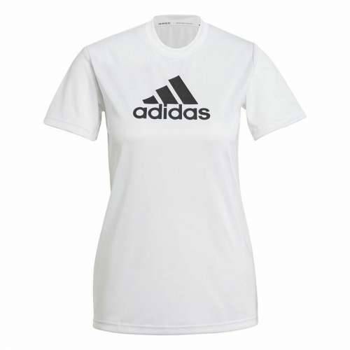 Ženska Majica Kratkih Rukava Adidas Primeblue D2M Logo Sport  Bijela Cijena