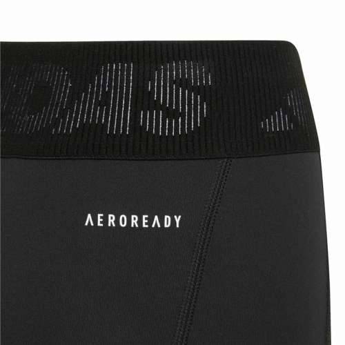 Sportske Tajice za Djecu Adidas Techfit Aeroready Crna Cijena