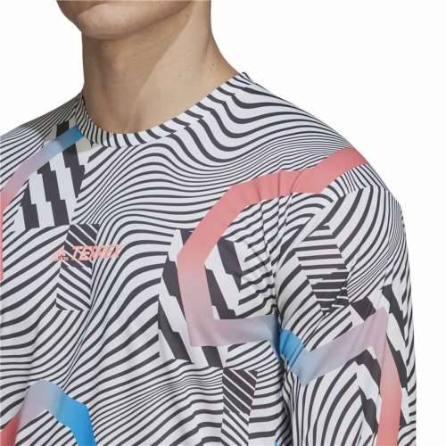 Muška Majica Dugih Rukava Adidas Terrex Primeblue Trail Bijela Cijena