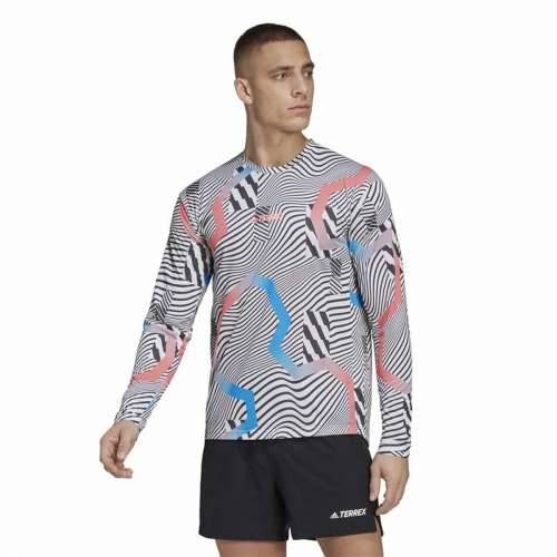 Muška Majica Dugih Rukava Adidas Terrex Primeblue Trail Bijela Cijena