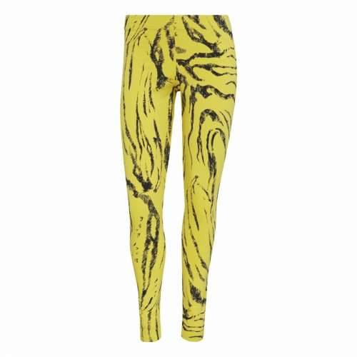 Ženske Sportske Tajice Adidas Future Icons Animal-Print Rumena Cijena