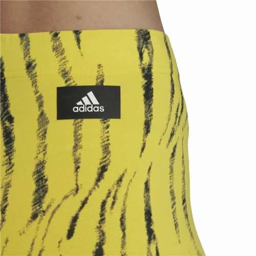 Ženske Sportske Tajice Adidas Future Icons Animal-Print Rumena Cijena
