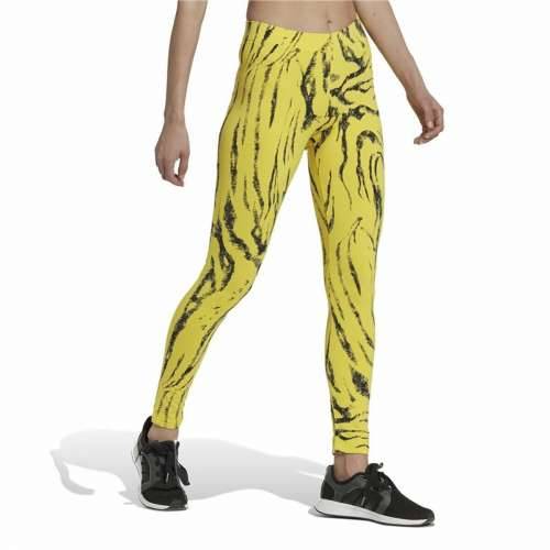 Ženske Sportske Tajice Adidas Future Icons Animal-Print Rumena Cijena
