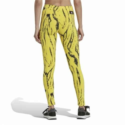 Ženske Sportske Tajice Adidas Future Icons Animal-Print Rumena Cijena