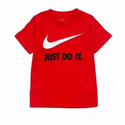 Dječje Majica Kratkih Rukava Nike Swoosh Crvena Cijena