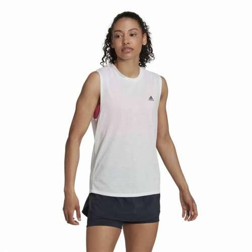 Ženska Majica Bez Rukava Adidas Muscle Run Icons Bijela Cijena