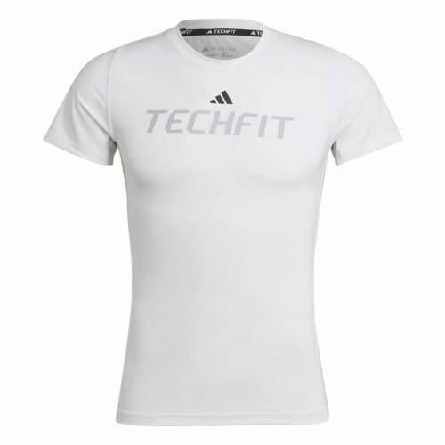 Muška Majica Kratkih Rukava Adidas techfit Graphic  Bijela Cijena