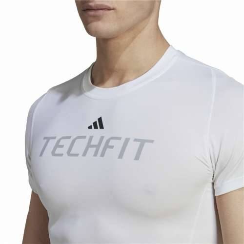 Muška Majica Kratkih Rukava Adidas techfit Graphic  Bijela Cijena