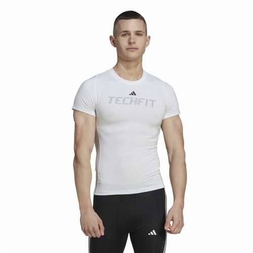 Muška Majica Kratkih Rukava Adidas techfit Graphic  Bijela Cijena
