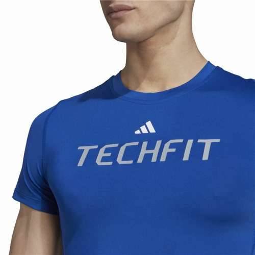 Muška Majica Kratkih Rukava Adidas techfit Graphic  Plava Cijena