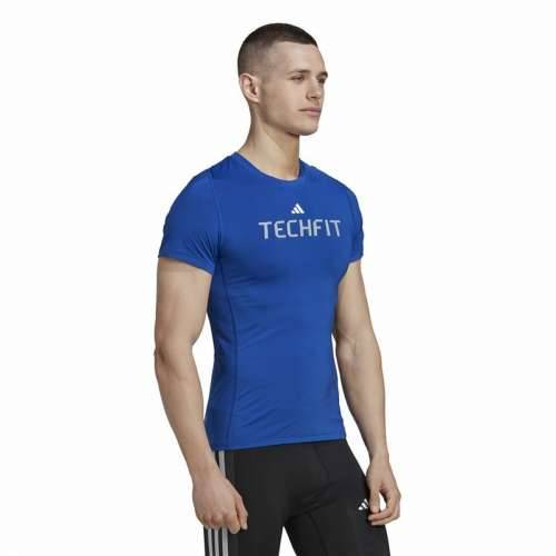 Muška Majica Kratkih Rukava Adidas techfit Graphic  Plava Cijena
