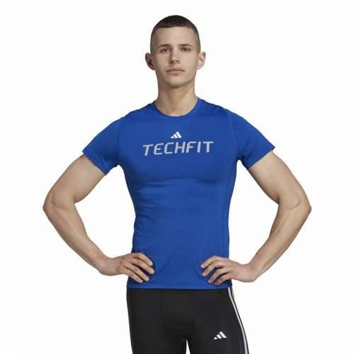 Muška Majica Kratkih Rukava Adidas techfit Graphic  Plava Cijena