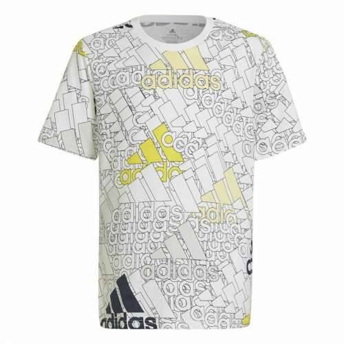 Dječje Majica Kratkih Rukava Adidas Brand Love  Bijela Cijena