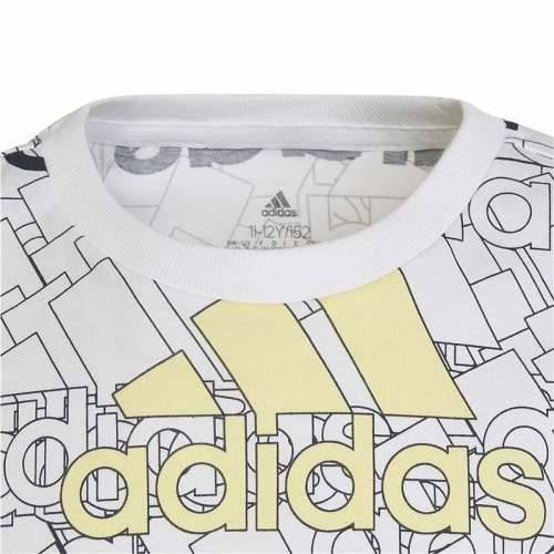 Dječje Majica Kratkih Rukava Adidas Brand Love  Bijela Cijena
