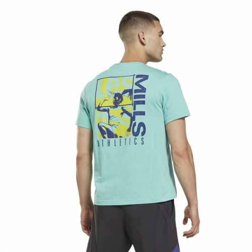 Muška Majica Kratkih Rukava Reebok Graphic Les Mills® Akvamarin Cijena