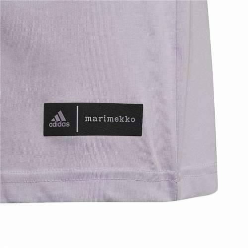 Dječje Majica Kratkih Rukava Adidas Marimekko Graphic Boja šljive Cijena