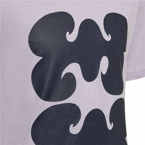 Dječje Majica Kratkih Rukava Adidas Marimekko Graphic Boja šljive Cijena