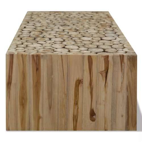 Stolić za kavu od prave tikovine 90 x 50 x 30 cm - 90 x 50 x 30 cm 1 Cijena
