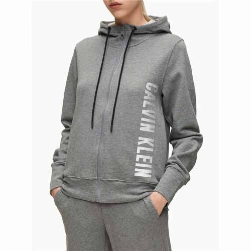 Ženska Sportska Jakna Calvin Klein Full Zip Tamno sivo Cijena