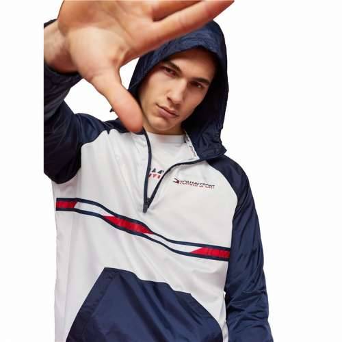 Muška Sportska Jakna Tommy Hilfiger Colour-Blocked Tamno plava Cijena