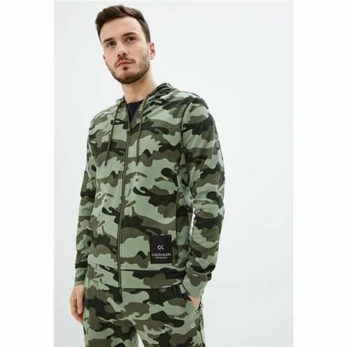 Muška Sportska Jakna Calvin Klein Full Zip Zelena Cijena