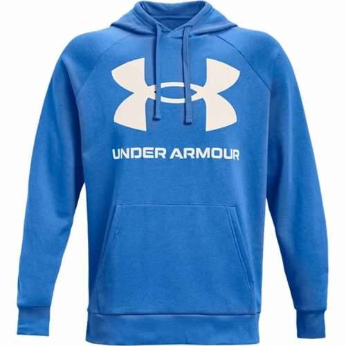 Muška Majica s Kapuljačom Under Armour Rival Big Logo Plava Cijena