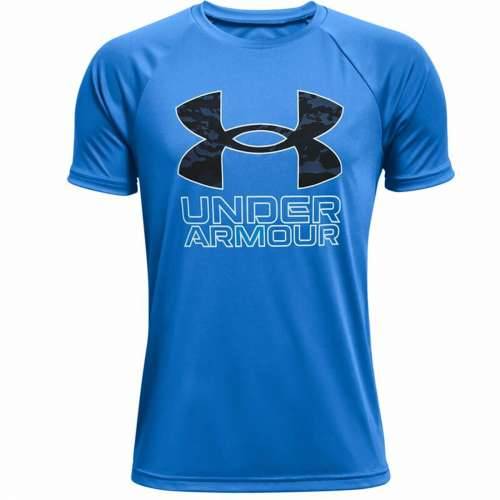 Dječja Majica Kratkih Rukava Under Armour Tech Hybrid Plava Cijena