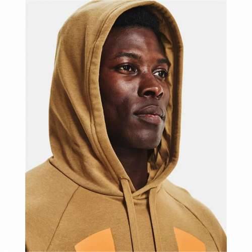 Muška Majica s Kapuljačom Under Armour Rival Big Logo Oker Cijena