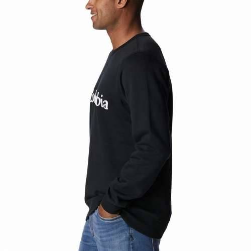 Muška Majica bez Kapuljače Columbia Logo Fleece Crew Crna Cijena