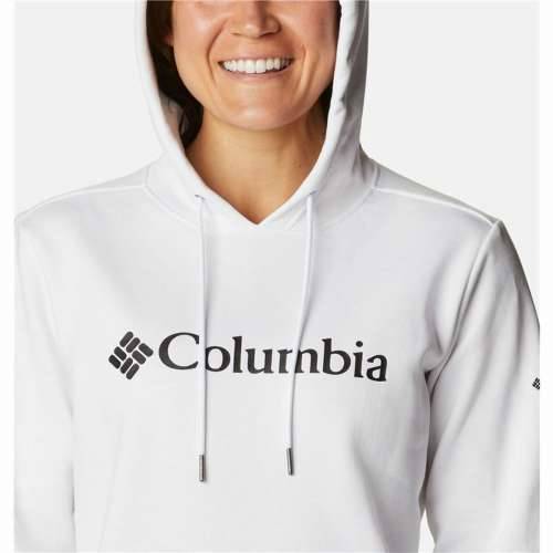 Ženska Majica s Kapuljačom Columbia Logo Bijela Cijena