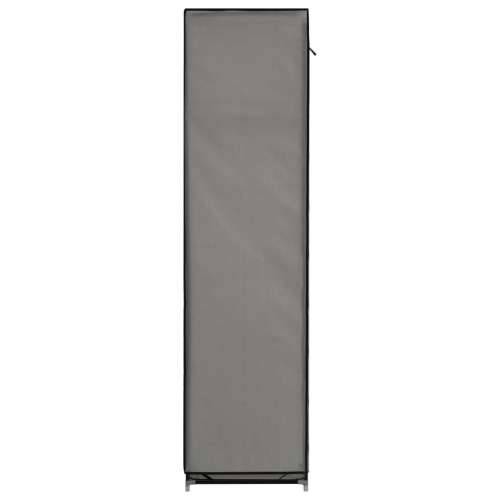 282456 Wardrobe with Compartments and Rods Grey 150x45x175 cm Fabric Cijena