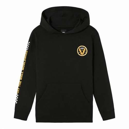 Dječja Majica s Kapuljačom Vans Global Stack Po-B Crna Cijena