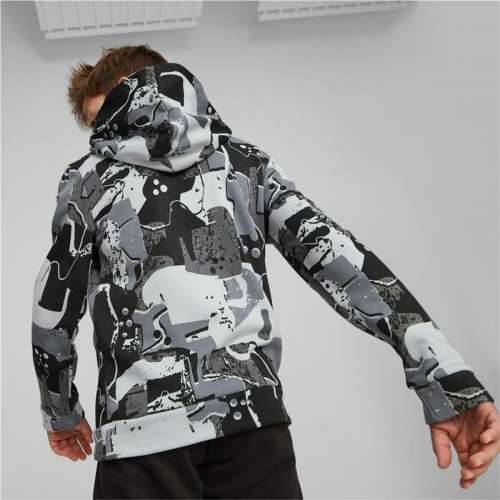 Unisex Majica s Kapuljačom Puma Essentials+ Street Art Crna Siva Cijena