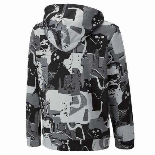 Unisex Majica s Kapuljačom Puma Essentials+ Street Art Crna Siva Cijena