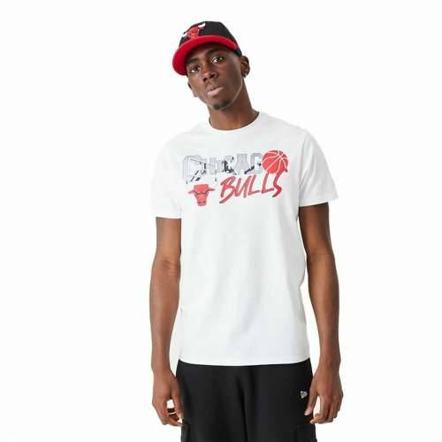 Muška Majica Kratkih Rukava New Era NBA Infill Graphic Chicago Bulls Bijela Cijena