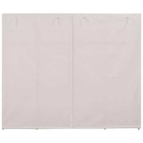 Ormar od tkanine bijeli 200 x 40 x 170 cm Cijena
