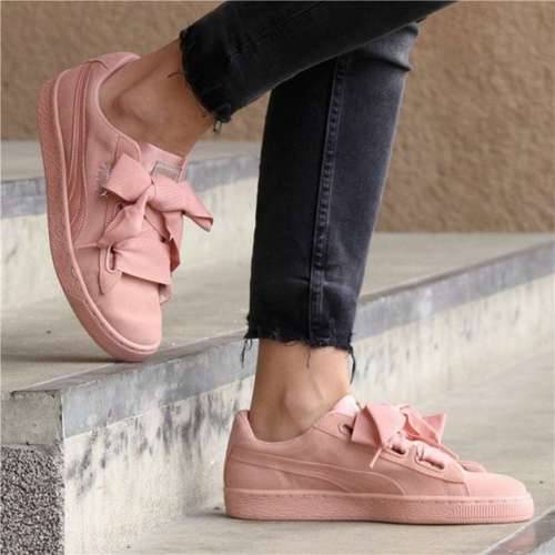 Sportske Tenisice za Žene Puma Suede Heart Ep Rumena Cijena
