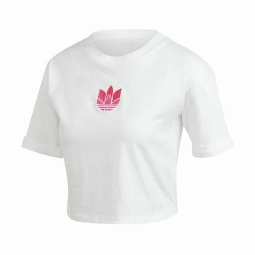 Ženska Majica Kratkih Rukava Adidas Adicolor 3D Trefoil Bijela Cijena