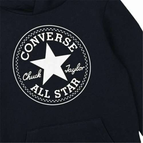 Unisex Majica s Kapuljačom Converse Ctp  Crna Cijena